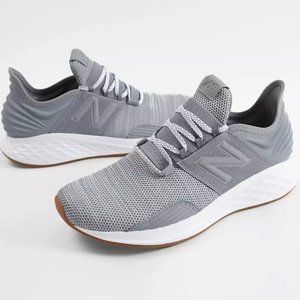 Men's Gray Sneakers, New Balance Roav Knit D MROAVKG (Gunmetal/Summer Fog)